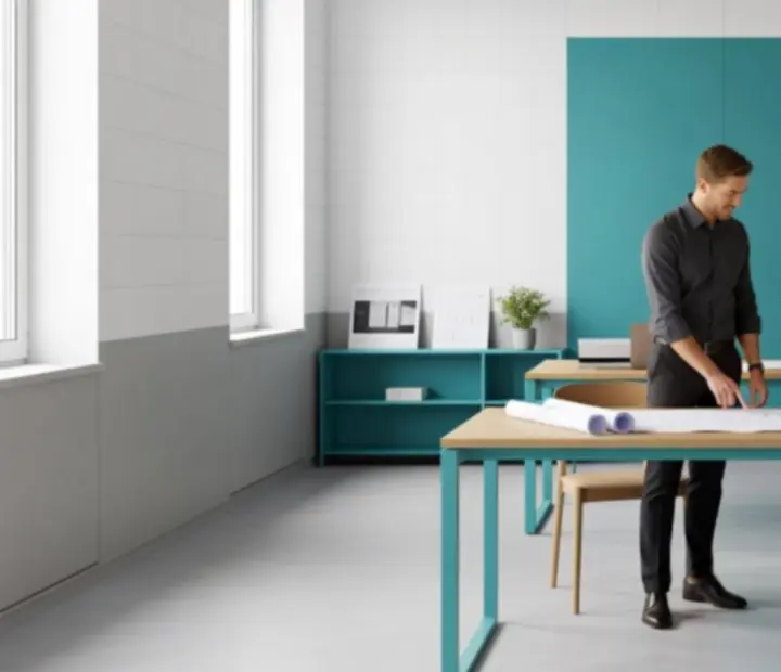 Minimalistyczne skandynawskie studio 